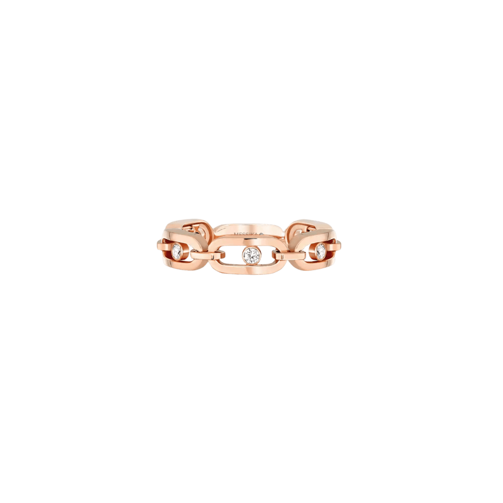 Messika Move Link ring roodgoud met diamant - 12078-PG - #2