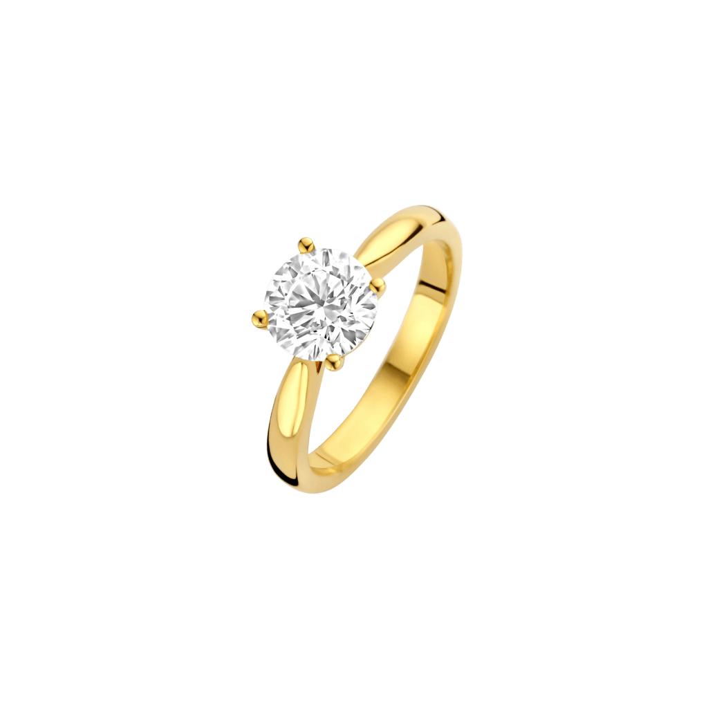 Schaap en Citroen Diamonds ring geelgoud met diamant - #1 Schaap en Citroen Diamonds ring geelgoud met diamant - #1