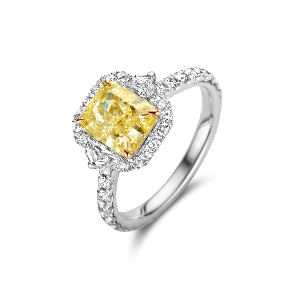 Schaap en Citroen Diamonds ring witgoud met diamant - #2 Schaap en Citroen Diamonds ring witgoud met diamant - #2