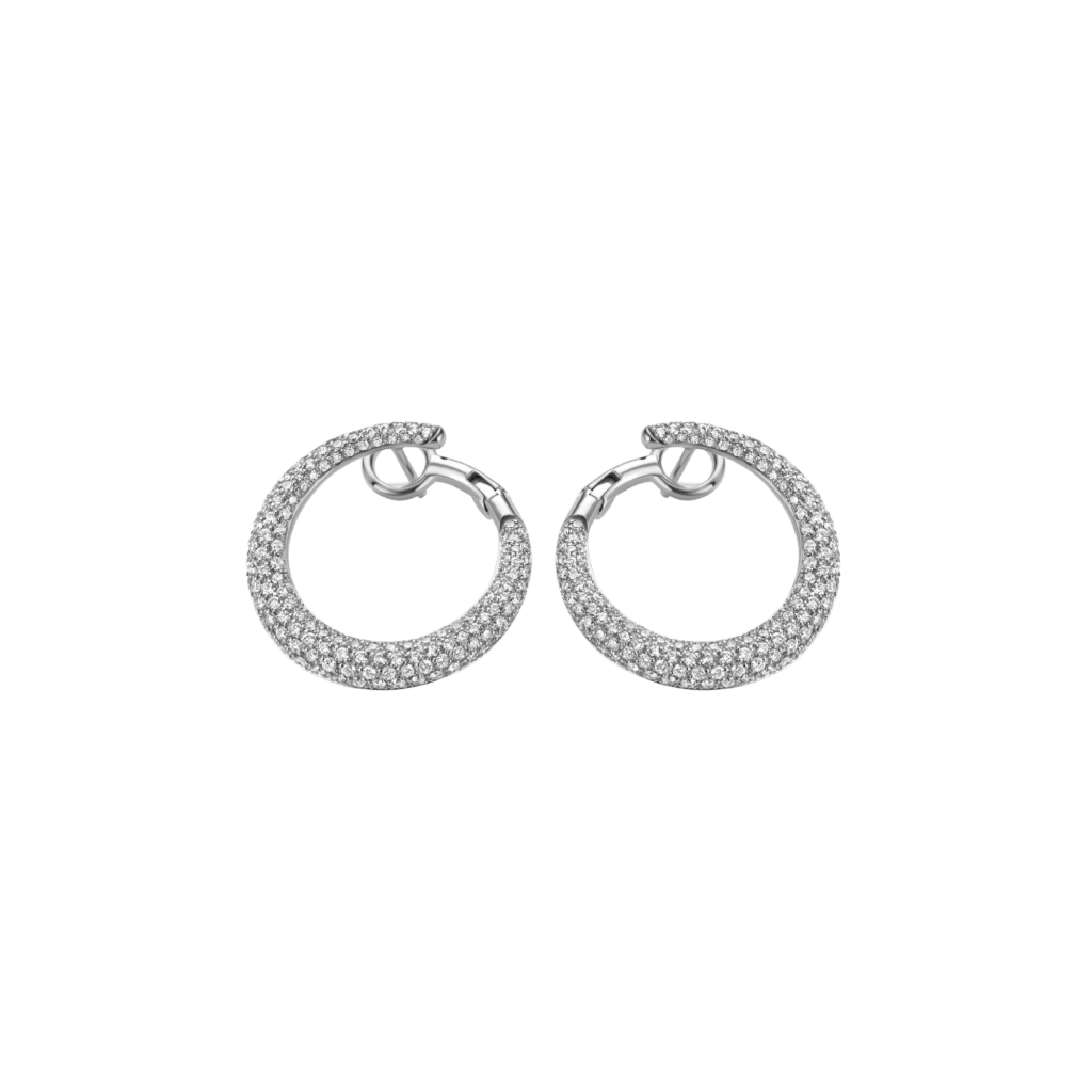 Schaap en Citroen Diamonds oorsieraad witgoud met diamant - #1