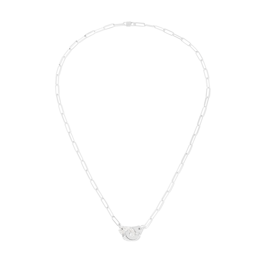 dinh van Menottes Dinh Van collier witgoud met diamant - 654112 - #2 dinh van Menottes Dinh Van collier witgoud met diamant - 654112 - #2