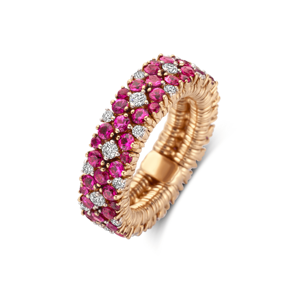 Schaap en Citroen Colours ring roodgoud met robijn - #3 Schaap en Citroen Colours ring roodgoud met robijn - #3