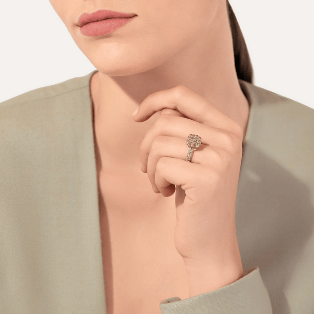 Pomellato Nudo Solitaire ring roodgoud met diamant - PAC2028 O6000 DBR00 - #4 Pomellato Nudo Solitaire ring roodgoud met diamant - PAC2028 O6000 DBR00 - #4