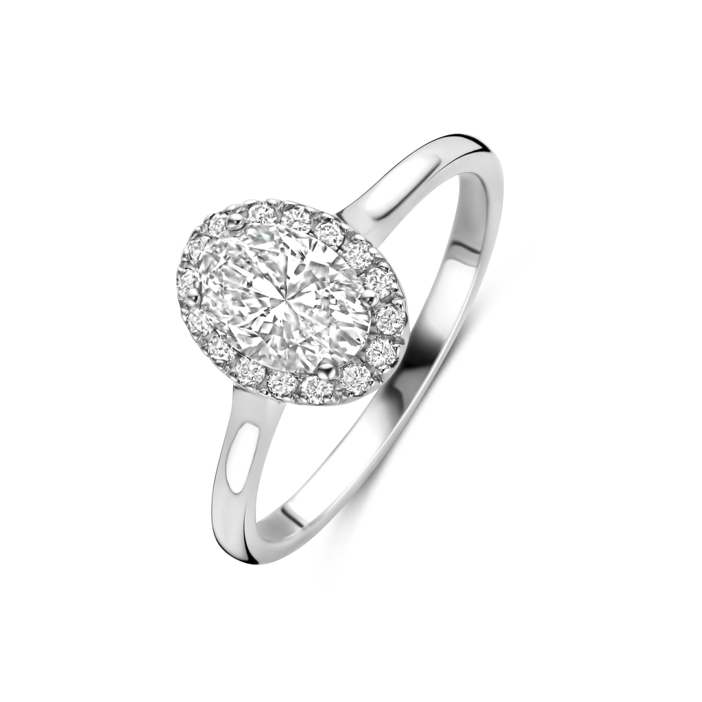Royal Asscher Caterina ring witgoud met diamant - R.19021.RAOV.WG.29 GIA - #2 Royal Asscher Caterina ring witgoud met diamant - R.19021.RAOV.WG.29 GIA - #2