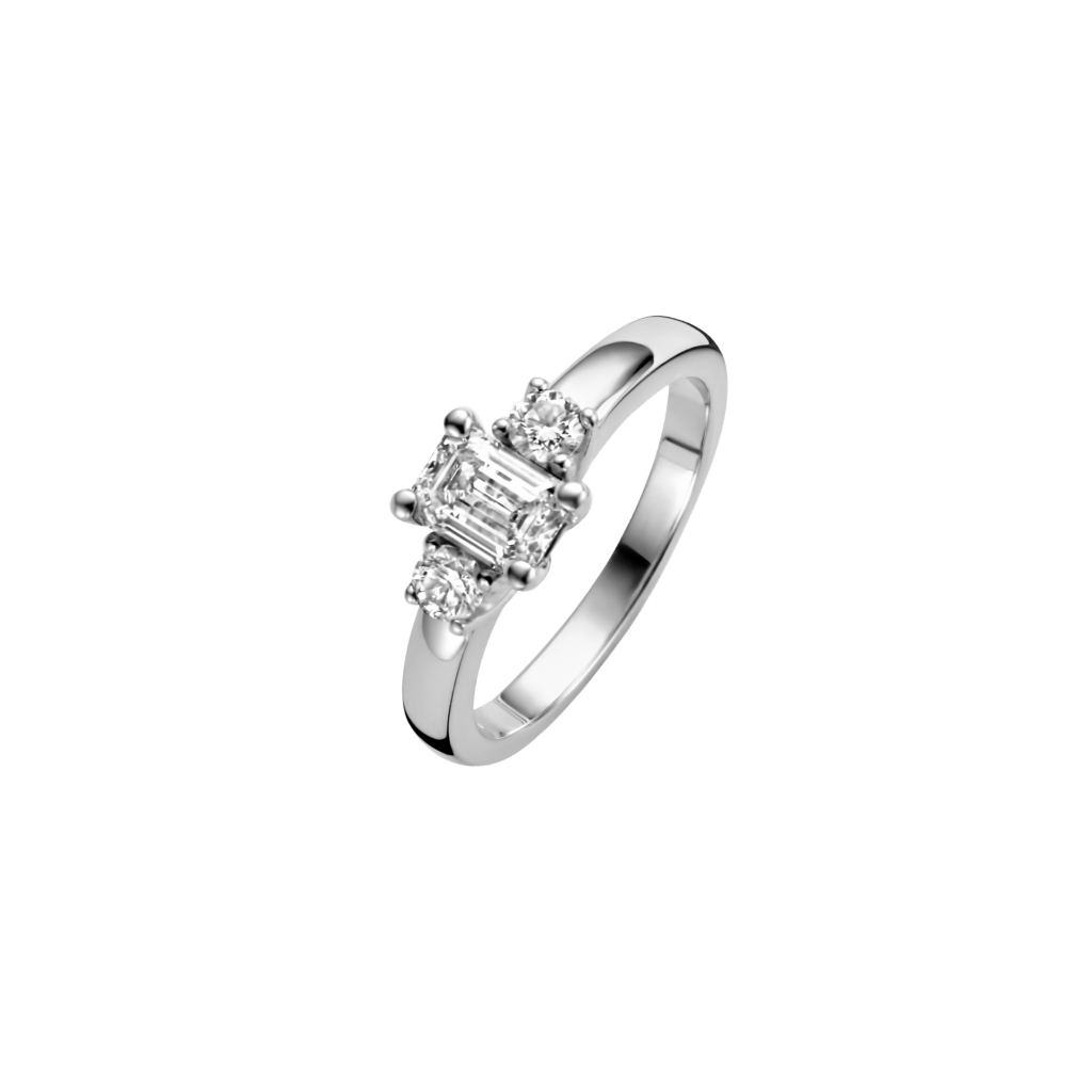 Schaap en Citroen Diamonds ring witgoud met diamant - #1 Schaap en Citroen Diamonds ring witgoud met diamant - #1
