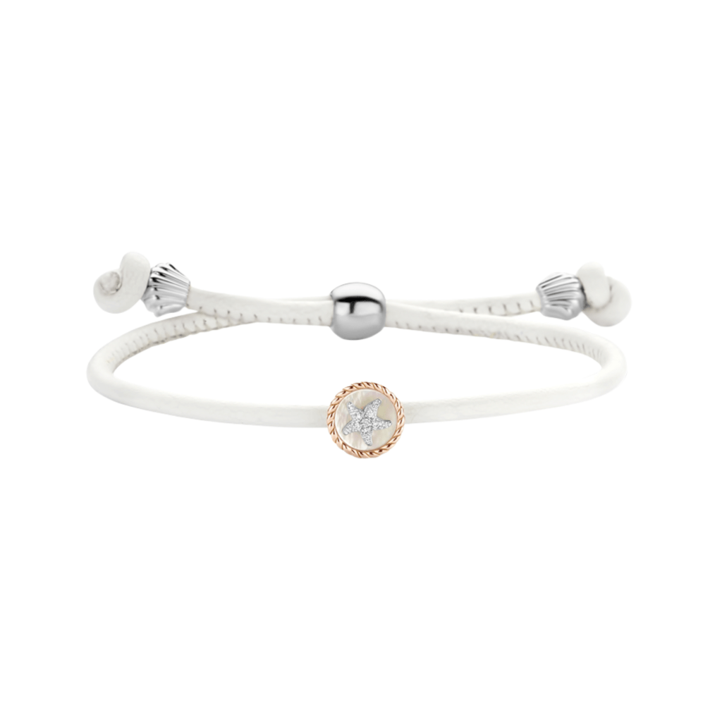 Tirisi Moda Seastar armband geelgoud met diamant - TM2188WH(2P) - #1 Tirisi Moda Seastar armband geelgoud met diamant - TM2188WH(2P) - #1