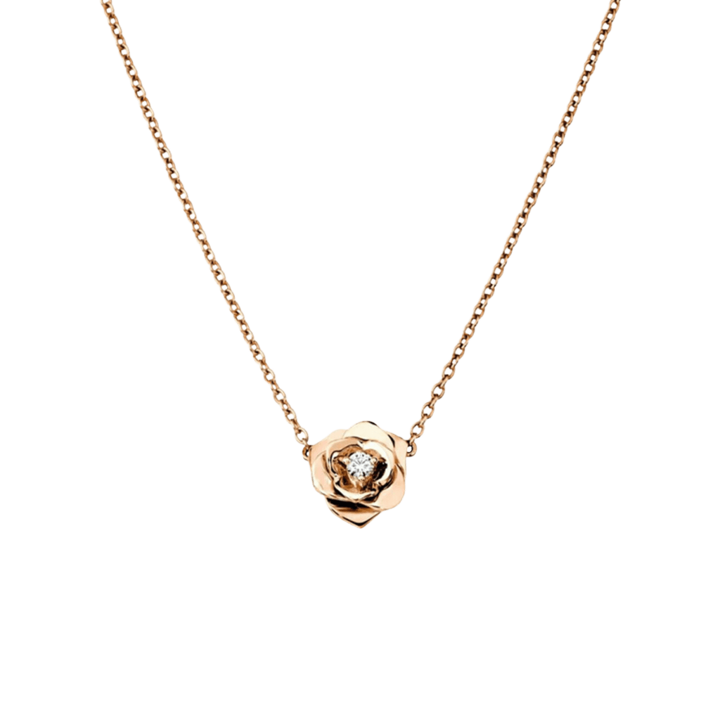 Piaget Rose collier roodgoud met diamant - G33U0081 - #1 Piaget Rose collier roodgoud met diamant - G33U0081 - #1