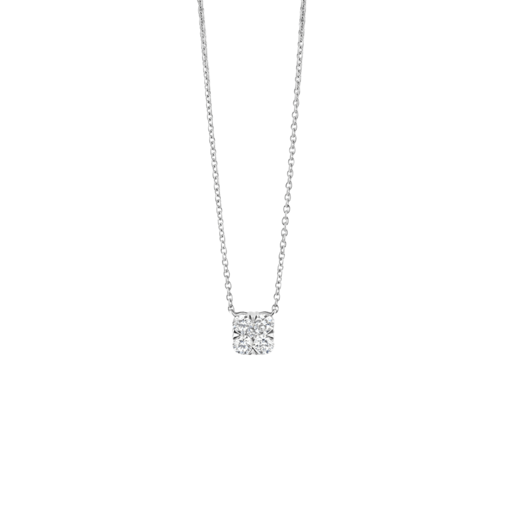 Schaap en Citroen Diamonds collier witgoud met diamant - #1 Schaap en Citroen Diamonds collier witgoud met diamant - #1