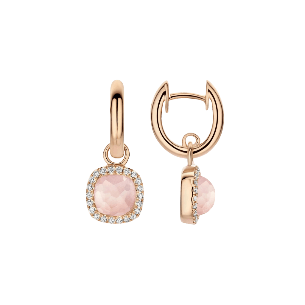 Tirisi Jewelry Milano Sweeties oorsieraad roodgoud met diamant - TE9317PQP - #2 Tirisi Jewelry Milano Sweeties oorsieraad roodgoud met diamant - TE9317PQP - #2