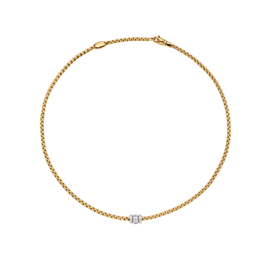 FOPE Eka collier geelgoud met diamant - 73101C3_PB_G_BBB_043 - #1