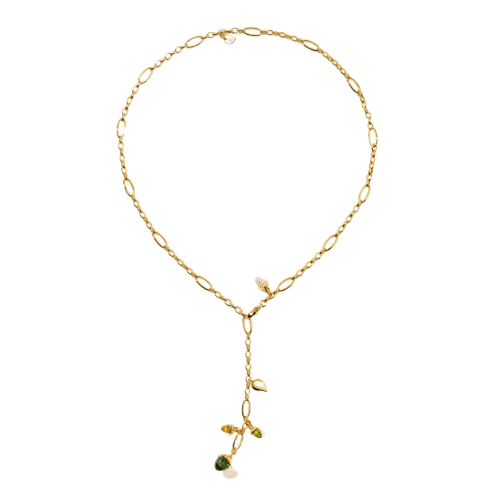 Tamara Comolli Mikado collier geelgoud met peridoot - N-M-Del51-RF-p-yg - #2 Tamara Comolli Mikado collier geelgoud met peridoot - N-M-Del51-RF-p-yg - #2