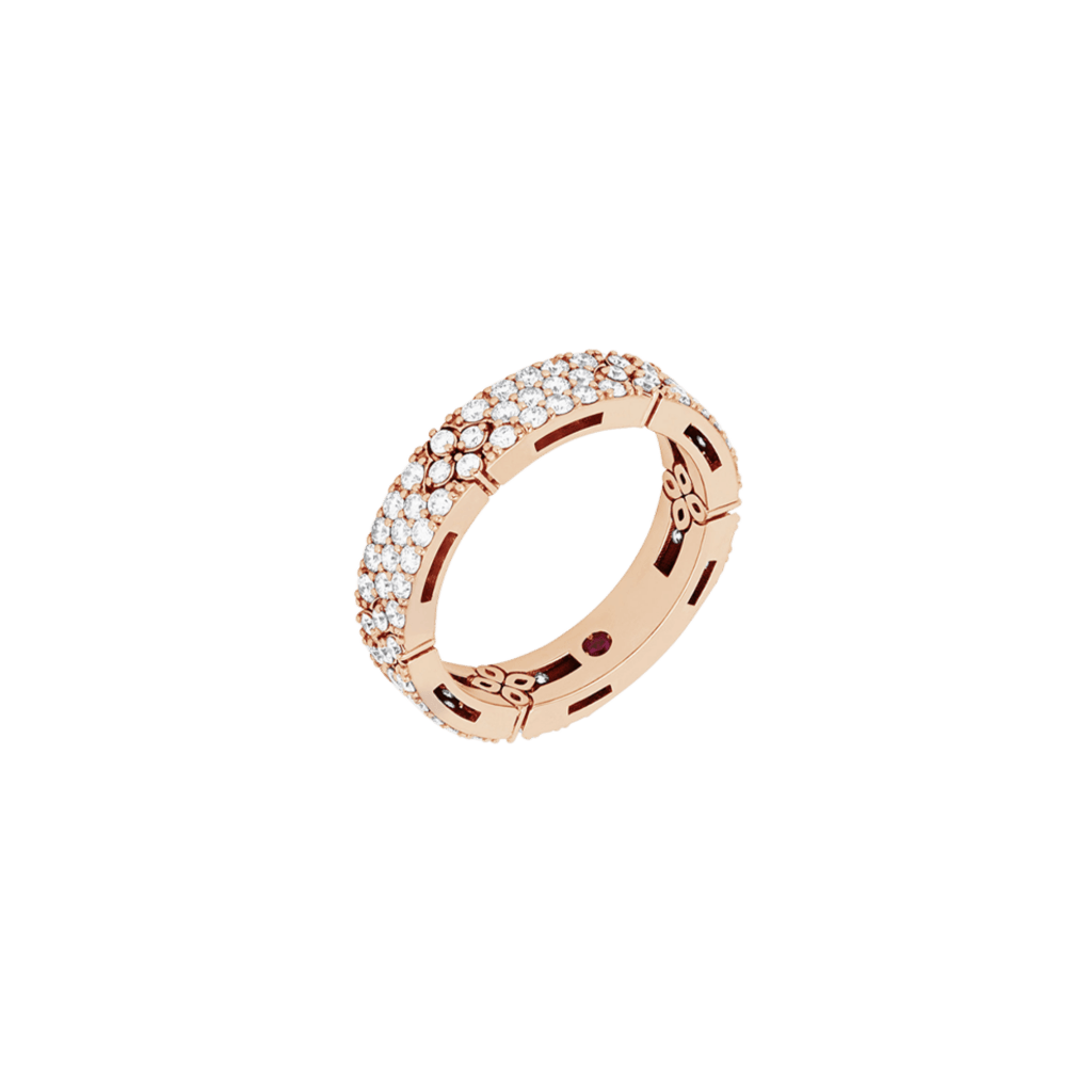 Roberto Coin Love In Verona ring roodgoud met diamant - ADR888RI2121 - #1 Roberto Coin Love In Verona ring roodgoud met diamant - ADR888RI2121 - #1