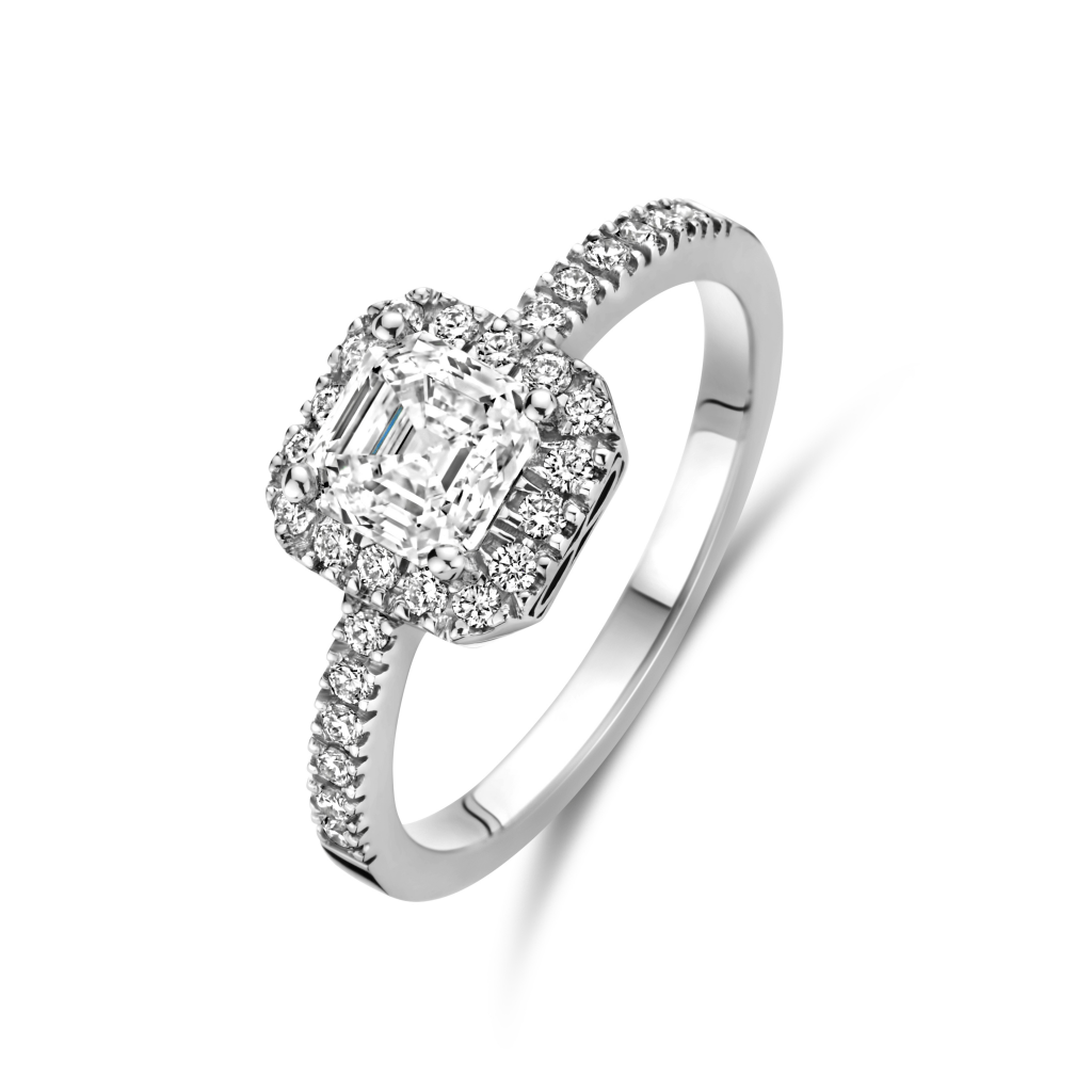 Royal Asscher Margriet ring witgoud met diamant - R.120.RAC.WG.29 GIA - #2 Royal Asscher Margriet ring witgoud met diamant - R.120.RAC.WG.29 GIA - #2