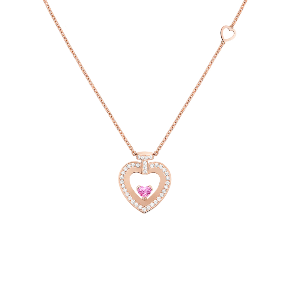 Fred Pretty Woman collier roodgoud met diamant - 7B0301-000 - #1