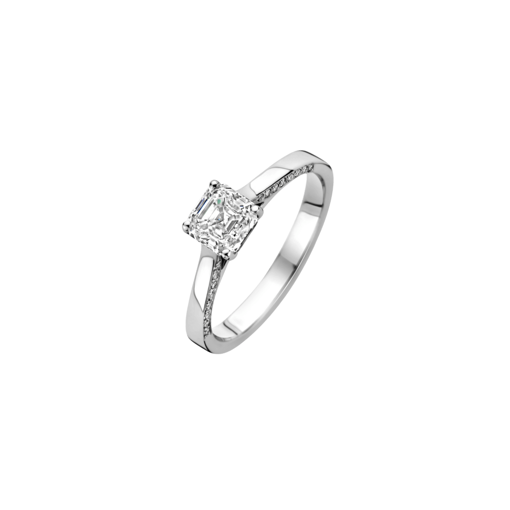 Royal Asscher Lucie ring witgoud met diamant - R.131.RAC.WG.31 GIA - #1 Royal Asscher Lucie ring witgoud met diamant - R.131.RAC.WG.31 GIA - #1