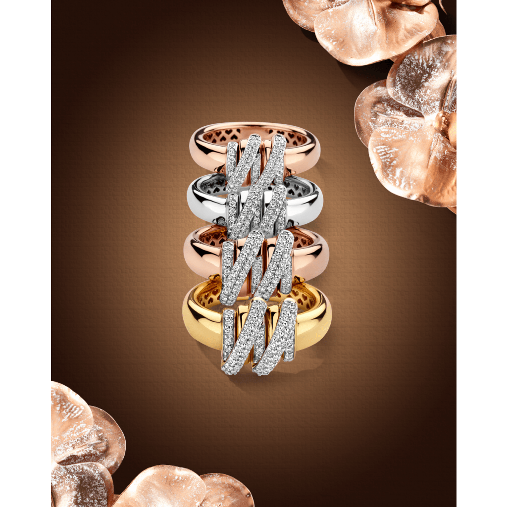 Tirisi Jewelry Amsterdam Swirl ring witgoud met diamant - TR1232DW - #4 Tirisi Jewelry Amsterdam Swirl ring witgoud met diamant - TR1232DW - #4