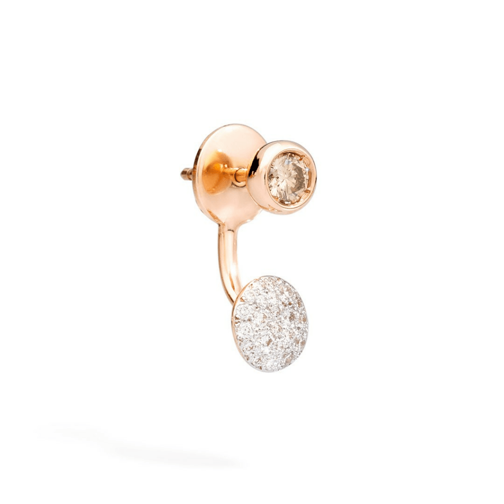 Pomellato Sabbia oorsieraad roodgoud met diamant - PHC3052 O7WHR DBRB0 - #2 Pomellato Sabbia oorsieraad roodgoud met diamant - PHC3052 O7WHR DBRB0 - #2