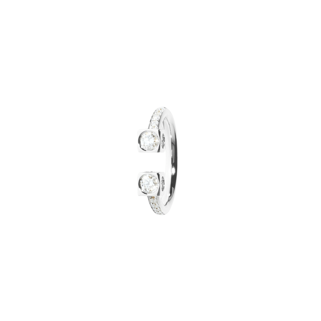 dinh van Le Cube Diamant ring witgoud - 208812 - #2 dinh van Le Cube Diamant ring witgoud - 208812 - #2