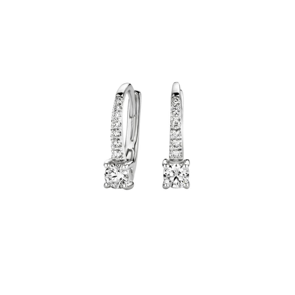 Schaap en Citroen Diamonds oorsieraad witgoud met diamant - #1 Schaap en Citroen Diamonds oorsieraad witgoud met diamant - #1