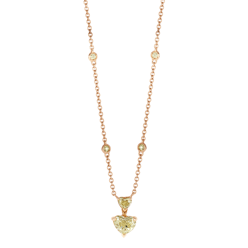 Schaap en Citroen Diamonds collier roodgoud met diamant - #2 Schaap en Citroen Diamonds collier roodgoud met diamant - #2