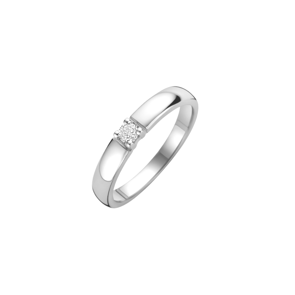 Schaap en Citroen Diamonds ring witgoud met diamant - #1 Schaap en Citroen Diamonds ring witgoud met diamant - #1