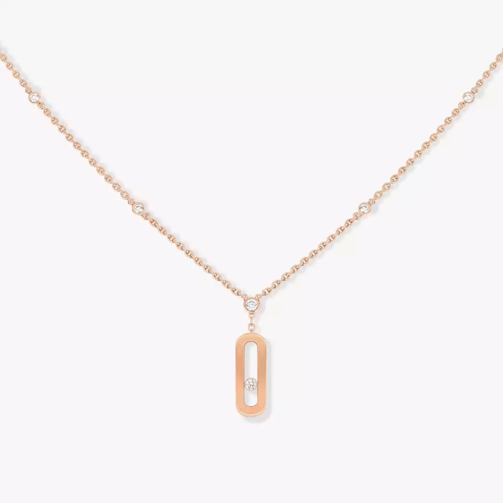 Messika Move Uno collier roodgoud met diamant - 10111-PG - #2 Messika Move Uno collier roodgoud met diamant - 10111-PG - #2