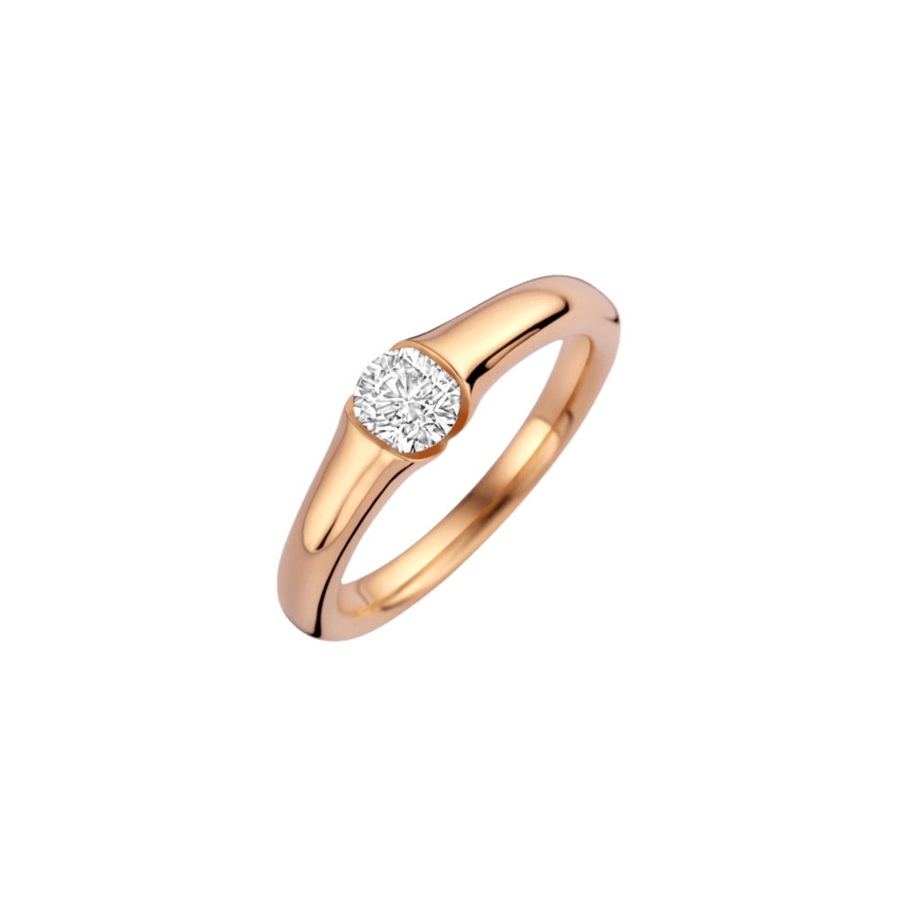 Schaap en Citroen Diamonds ring roodgoud met diamant - #1 Schaap en Citroen Diamonds ring roodgoud met diamant - #1