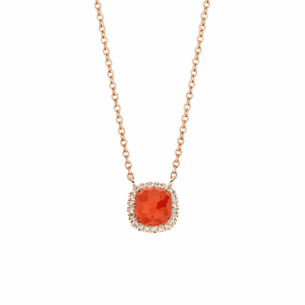 Tirisi Jewelry Milano Sweeties collier roodgoud met diamant - TP9152RAGP - #4 Tirisi Jewelry Milano Sweeties collier roodgoud met diamant - TP9152RAGP - #4