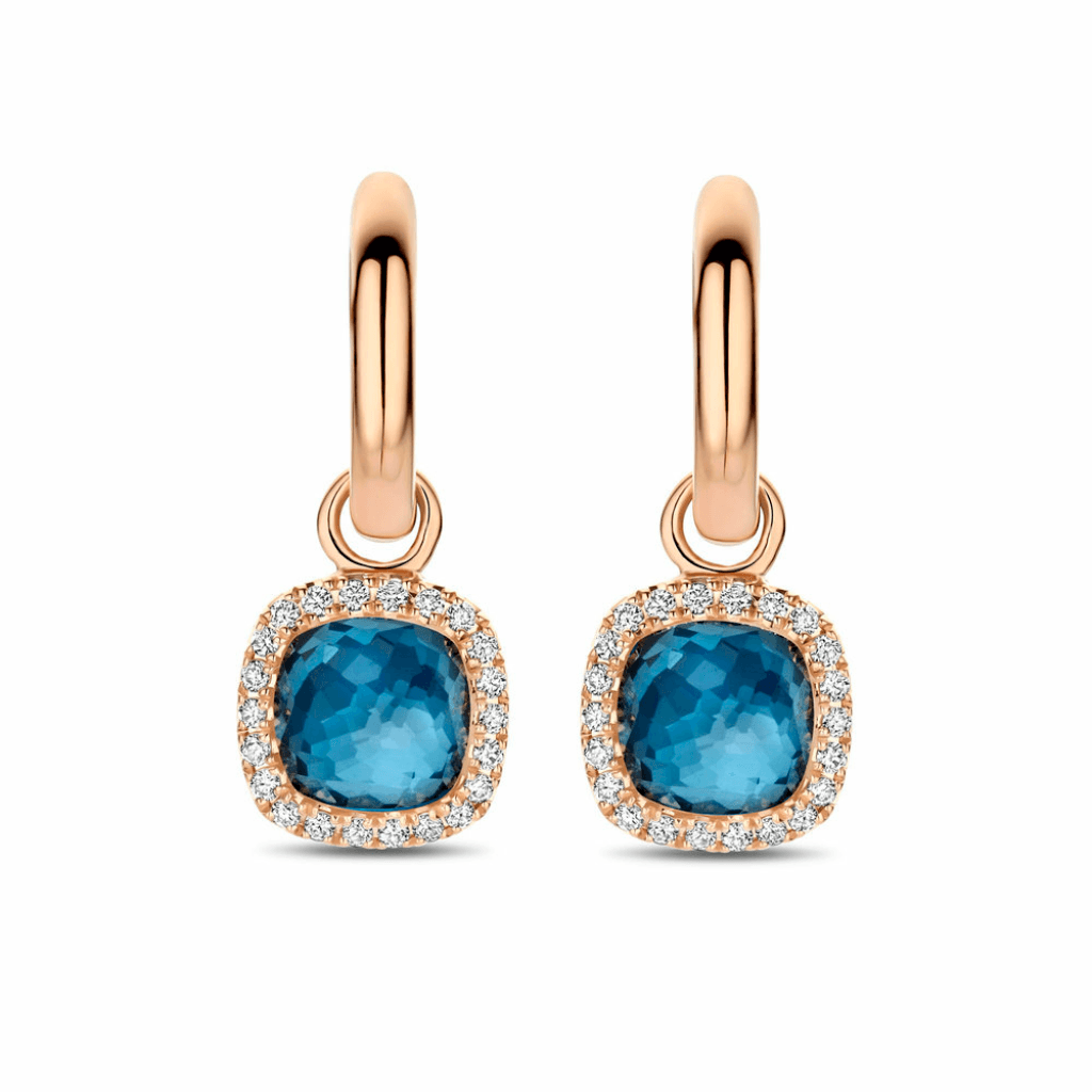 Tirisi Jewelry Milano Sweeties oorsieraad roodgoud met diamant - TE9317SBHP - #2 Tirisi Jewelry Milano Sweeties oorsieraad roodgoud met diamant - TE9317SBHP - #2
