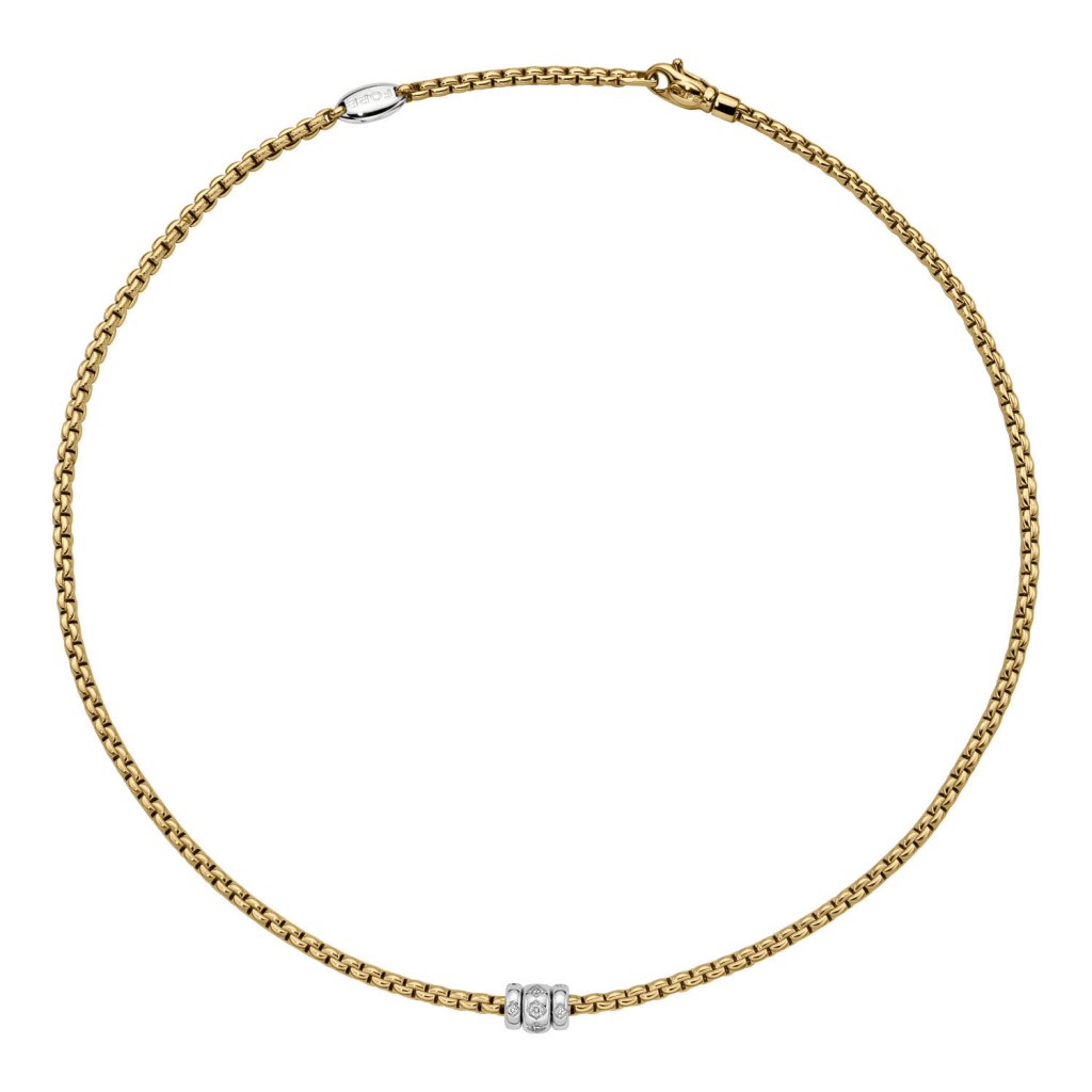 FOPE Eka collier geelgoud met diamant - 73101C3_PB_G_BBB_043 - #3