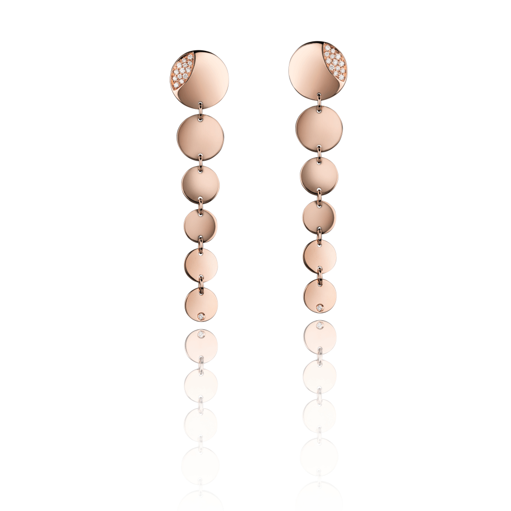 Chantecler Paillettes oorsieraad roodgoud - 41089 - #2 Chantecler Paillettes oorsieraad roodgoud - 41089 - #2