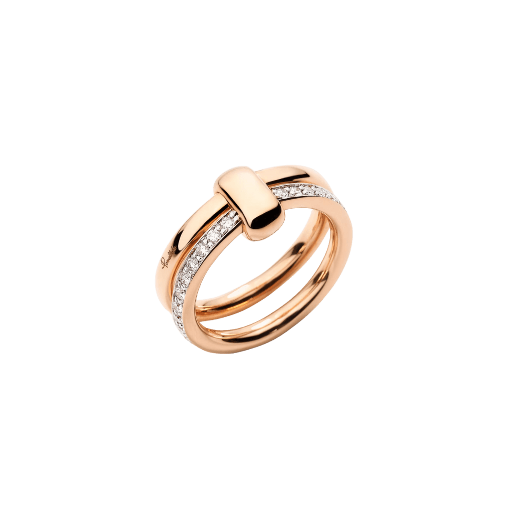 Pomellato Pomellato Together ring roodgoud met diamant - PAC0100 O7WHR DB000 - #2 Pomellato Pomellato Together ring roodgoud met diamant - PAC0100 O7WHR DB000 - #2