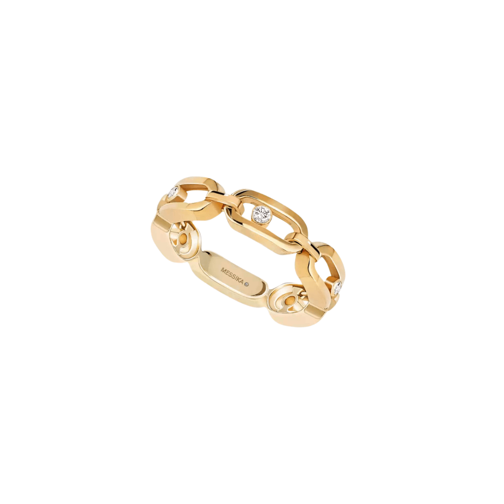 Messika Move Link ring geelgoud met diamant - 12078-YG - #1 Messika Move Link ring geelgoud met diamant - 12078-YG - #1