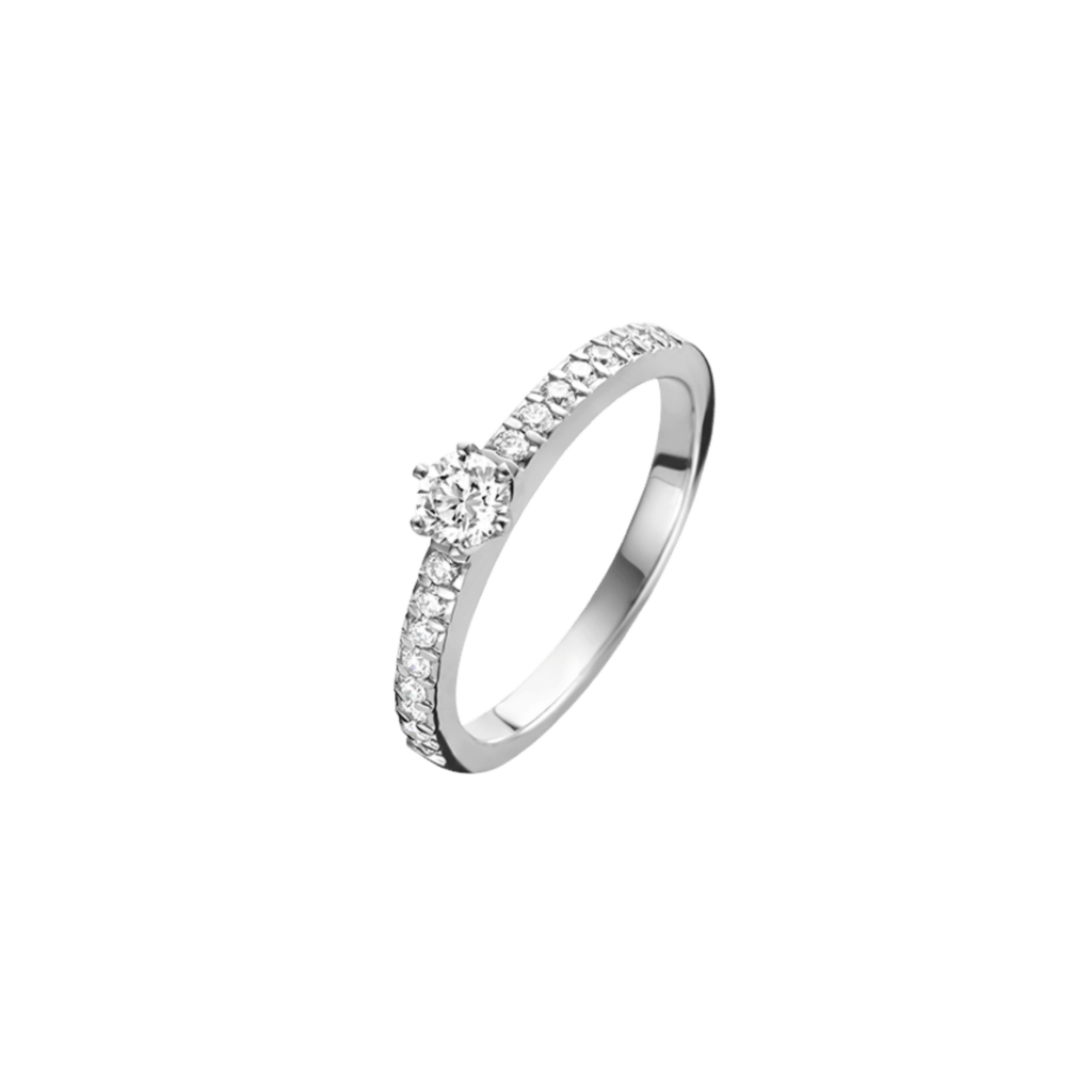 Schaap en Citroen Diamonds ring witgoud met diamant - #1 Schaap en Citroen Diamonds ring witgoud met diamant - #1