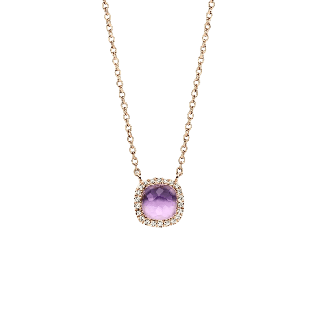 Tirisi Jewelry Milano Sweeties collier roodgoud met diamant - TP9152SAMP - #1 Tirisi Jewelry Milano Sweeties collier roodgoud met diamant - TP9152SAMP - #1