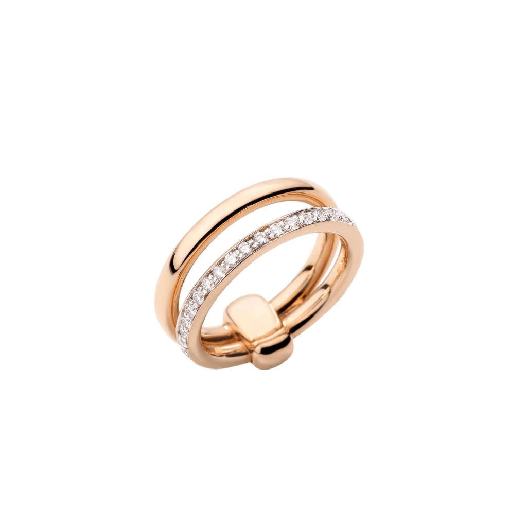 Pomellato Pomellato Together ring roodgoud met diamant - PAC0100 O7WHR DB000 - #1 Pomellato Pomellato Together ring roodgoud met diamant - PAC0100 O7WHR DB000 - #1