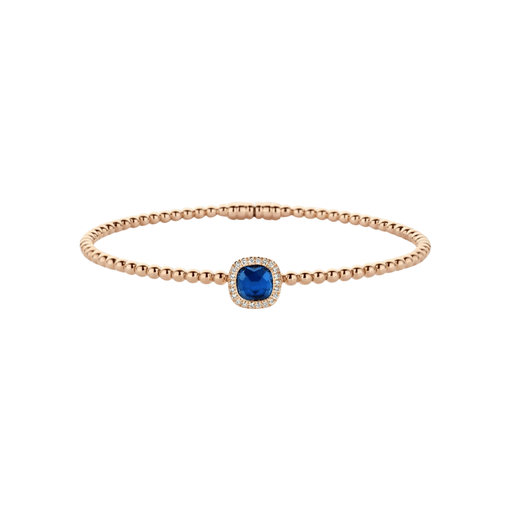 Tirisi Jewelry Milano Tre armband roodgoud met diamant - TB2181-1LSP - #1 Tirisi Jewelry Milano Tre armband roodgoud met diamant - TB2181-1LSP - #1