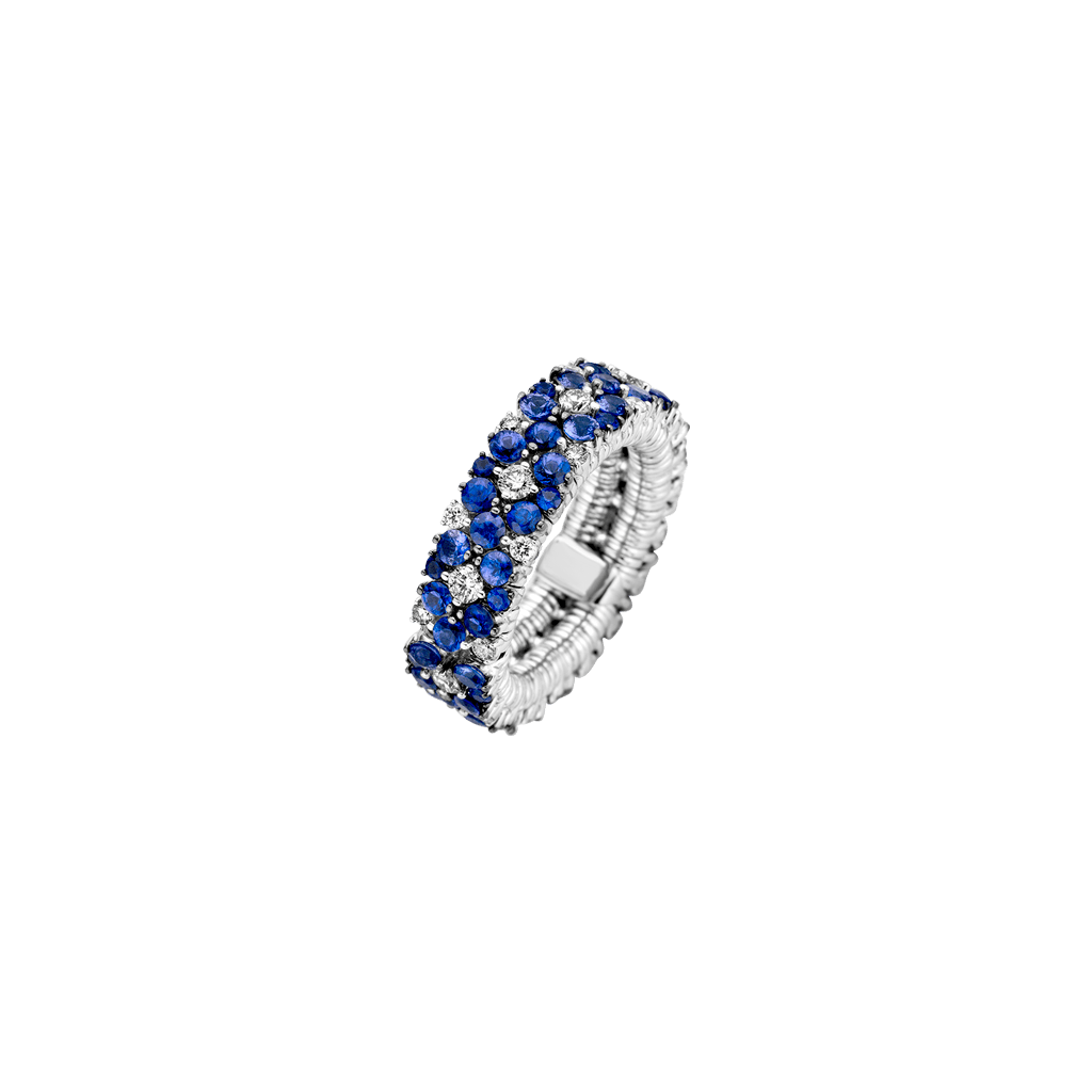 Schaap en Citroen Colours ring witgoud met saffier - #2 Schaap en Citroen Colours ring witgoud met saffier - #2