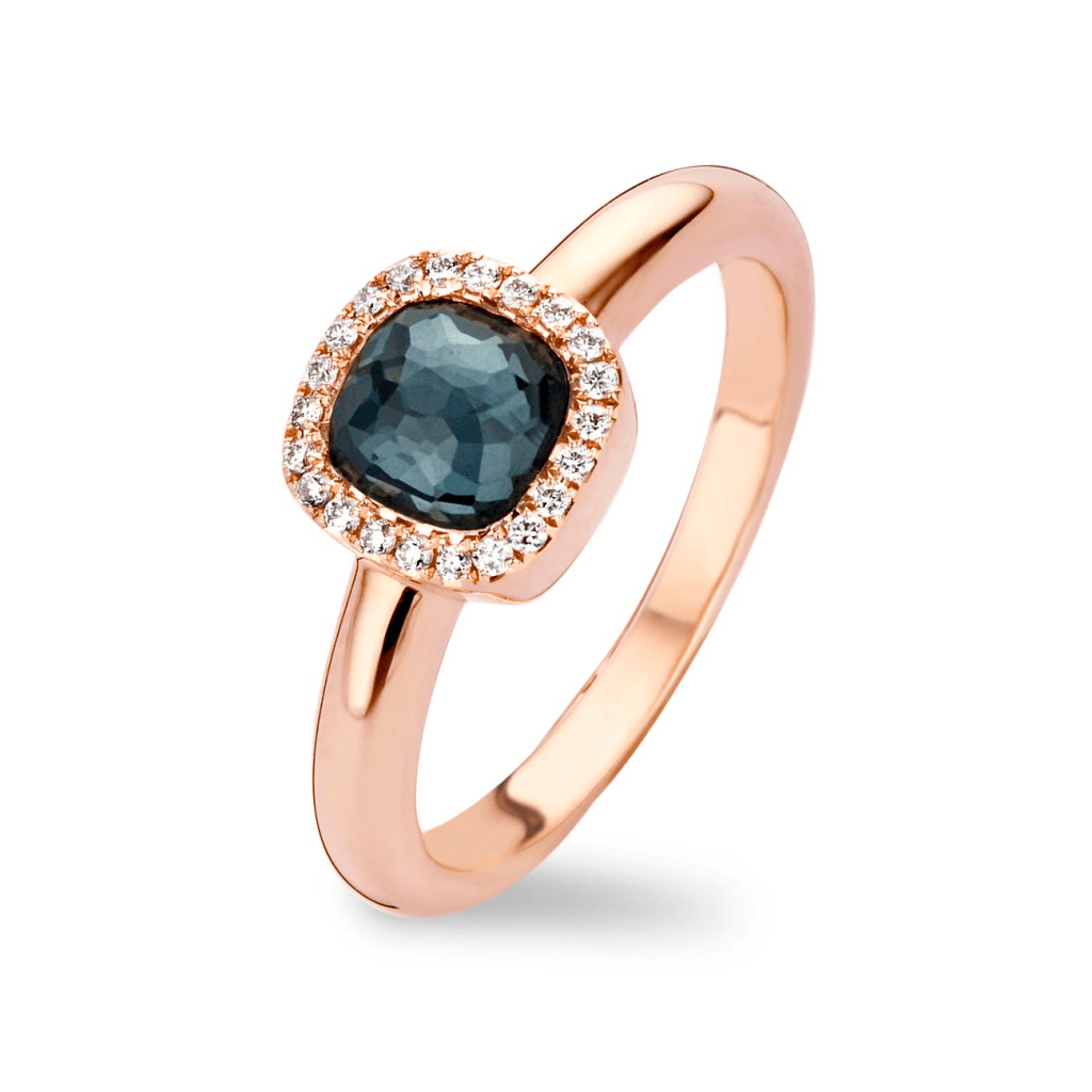 Tirisi Jewelry Milano Sweeties ring roodgoud met diamant - TR9624HMP - #1 Tirisi Jewelry Milano Sweeties ring roodgoud met diamant - TR9624HMP - #1
