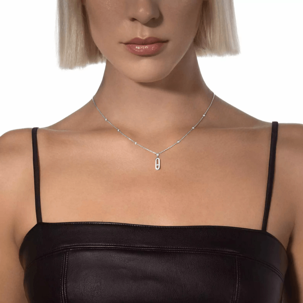Messika Move Uno collier witgoud met diamant - 10111-WG - #4 Messika Move Uno collier witgoud met diamant - 10111-WG - #4