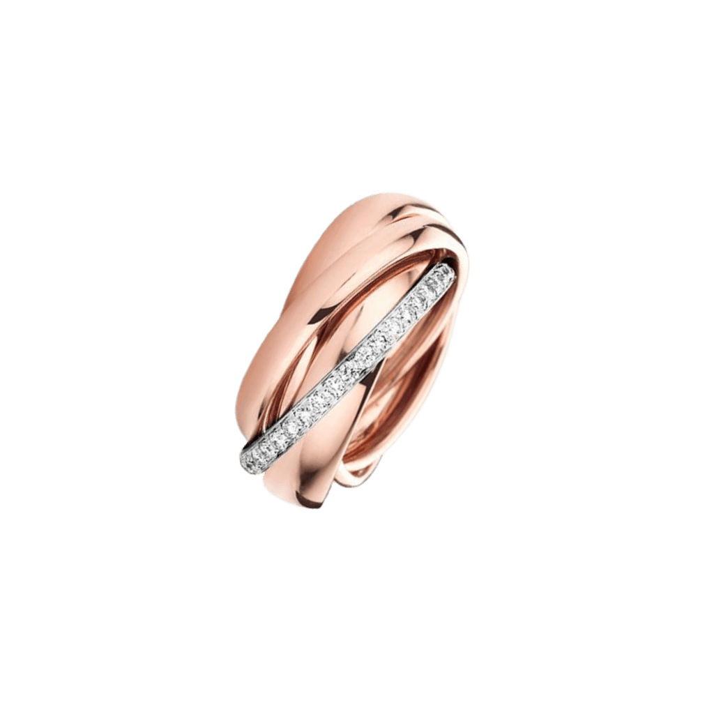 Schaap en Citroen Diamonds ring roodgoud met diamant - #1 Schaap en Citroen Diamonds ring roodgoud met diamant - #1