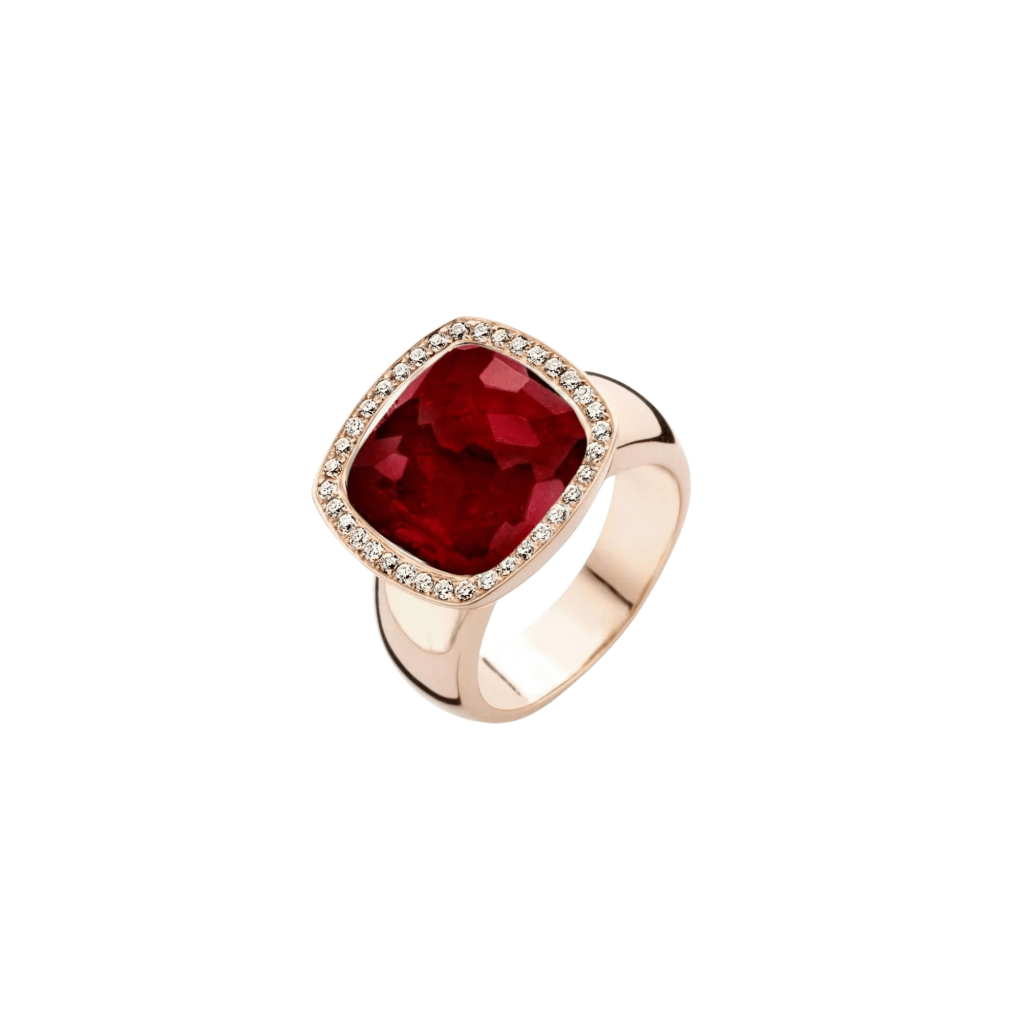 Tirisi Jewelry Milano Due ring roodgoud met diamant - TR9361-1RUP - #1 Tirisi Jewelry Milano Due ring roodgoud met diamant - TR9361-1RUP - #1