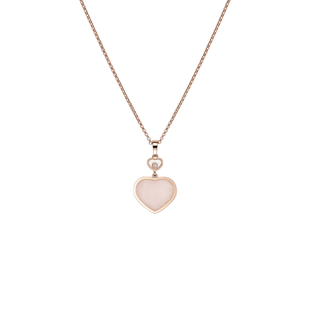 Chopard Happy Diamonds Happy Hearts collier roodgoud met diamant - 797482-5620 - #1 Chopard Happy Diamonds Happy Hearts collier roodgoud met diamant - 797482-5620 - #1