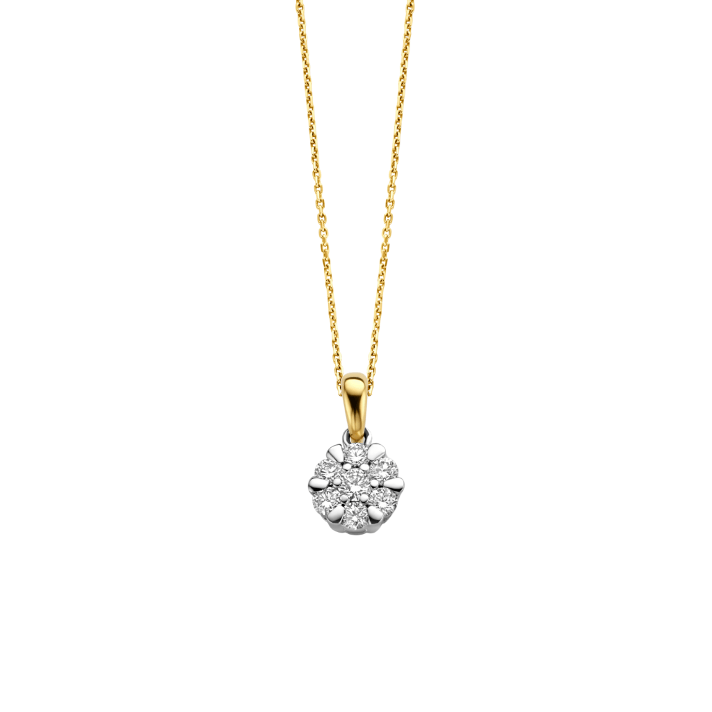 Schaap en Citroen Diamonds hanger geelgoud met diamant - #1 Schaap en Citroen Diamonds hanger geelgoud met diamant - #1