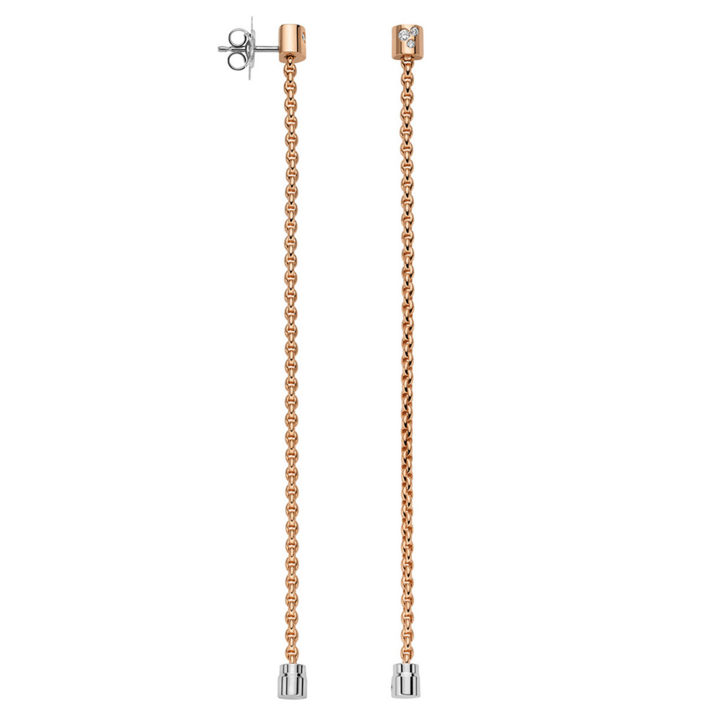 FOPE Aria oorsieraad roodgoud met diamant - 89203OX_BB_R_XRX_000 - #1 FOPE Aria oorsieraad roodgoud met diamant - 89203OX_BB_R_XRX_000 - #1