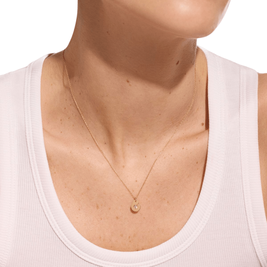 dinh van Menottes Dinh Van collier geelgoud met diamant - 667111 - #3 dinh van Menottes Dinh Van collier geelgoud met diamant - 667111 - #3