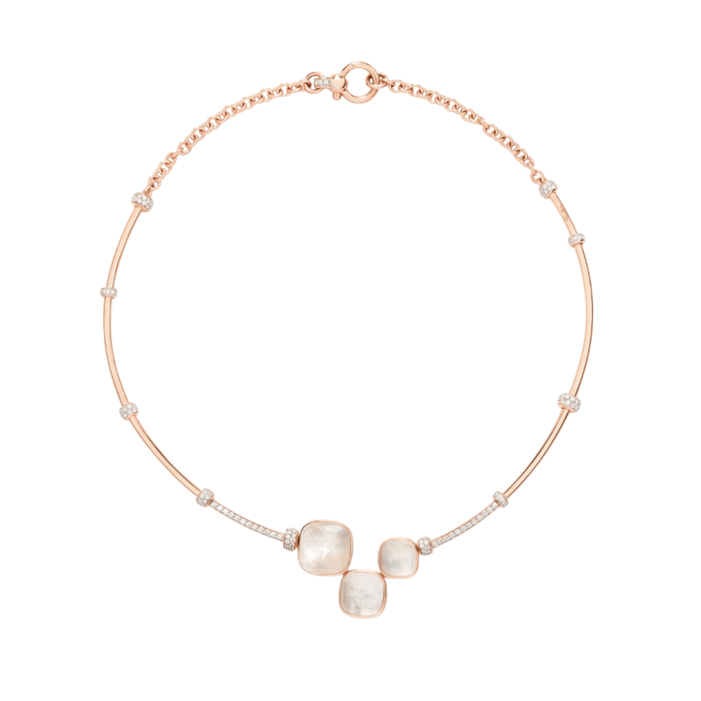 Pomellato Nudo collier roodgoud met diamant - PCC2040 O7WHR BTBMP - #1 Pomellato Nudo collier roodgoud met diamant - PCC2040 O7WHR BTBMP - #1