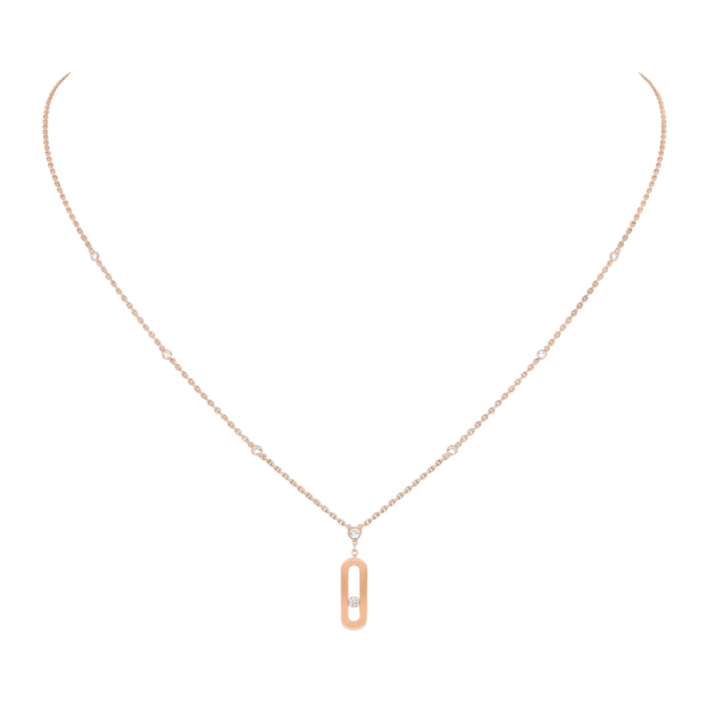 Messika Move Uno collier roodgoud met diamant - 10111-PG - #4 Messika Move Uno collier roodgoud met diamant - 10111-PG - #4