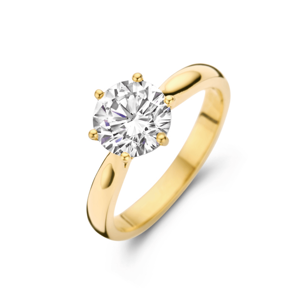 Schaap en Citroen Diamonds ring geelgoud met diamant - #2 Schaap en Citroen Diamonds ring geelgoud met diamant - #2