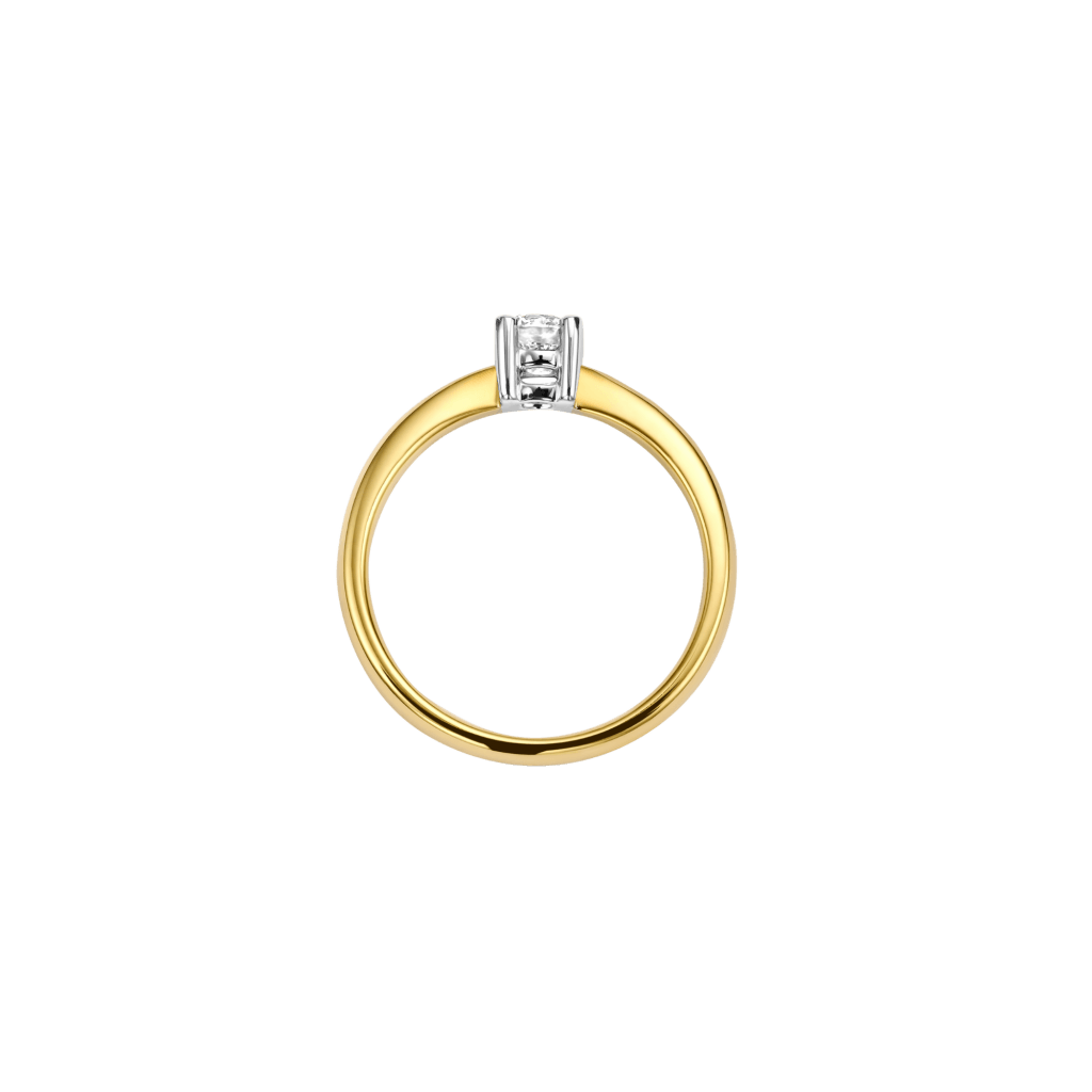Schaap en Citroen Diamonds ring geelgoud met diamant - #4 Schaap en Citroen Diamonds ring geelgoud met diamant - #4